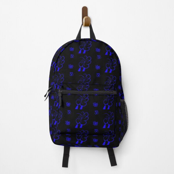 Item preview, Line Art Blossom – Electric Blue on Black Edition designed and sold by NylaInnerBloom.