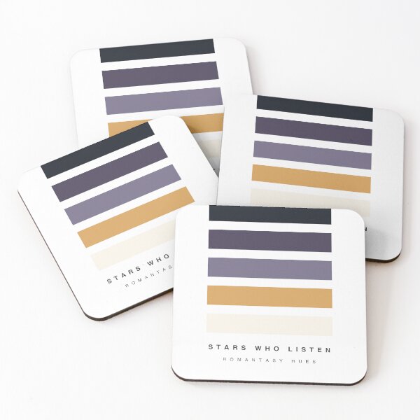 Item preview, ‘Stars who Listen, Dreams Answered’ 1/2 Quote Romantasy Hue Palette designed and sold by The Colourful Game.