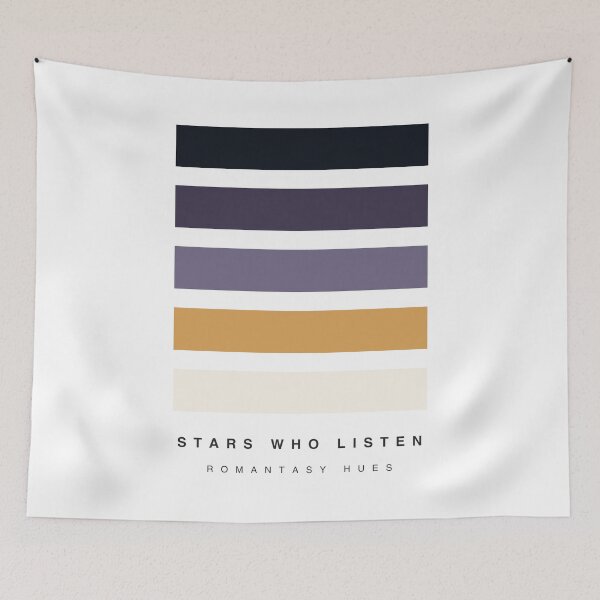 Item preview, ‘Stars who Listen, Dreams Answered’ 1/2 Quote Romantasy Hue Palette designed and sold by The Colourful Game.