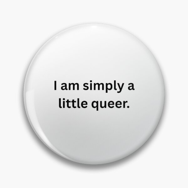 Item preview, I am simply a little queer. - Black Text designed and sold by Prideful-Koala.