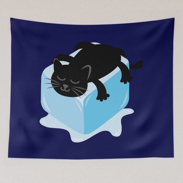 Item preview, Melting Cat on Ice Cube designed and sold by fishdesigns.