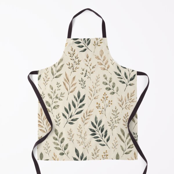 Item preview, Earthy Watercolor Botanical Leaves Pattern designed and sold by QCena.