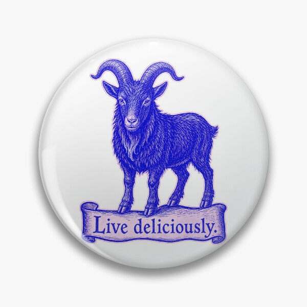 Item preview, Live Deliciously Vintage Black Goat Occult Folk Prints designed and sold by PinUpPizzazz.