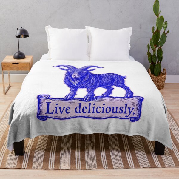 Item preview, Live Deliciously Vintage Black Goat Occult Folk Prints designed and sold by PinUpPizzazz.