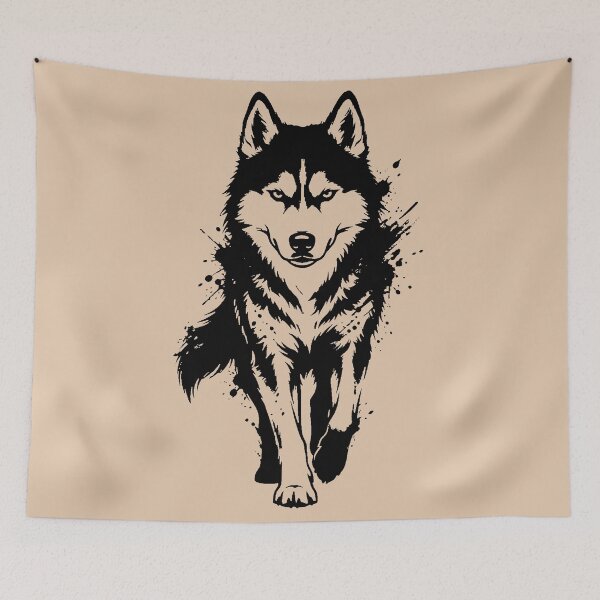 Item preview, Siberian Husky Minimalist Art.  designed and sold by OmikronStore.