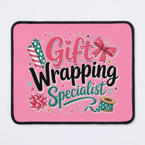 Item preview, Gift Wrapping Specialist – Cute Christmas Wrapping Paper Design designed and sold by TheStephanieRome.