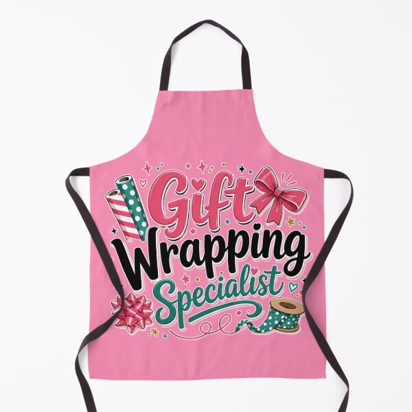 Item preview, Gift Wrapping Specialist – Cute Christmas Wrapping Paper Design designed and sold by TheStephanieRome.