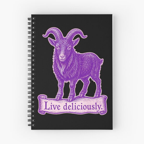 Item preview, Live Deliciously Vintage Black Goat Occult Folk Prints designed and sold by PinUpPizzazz.