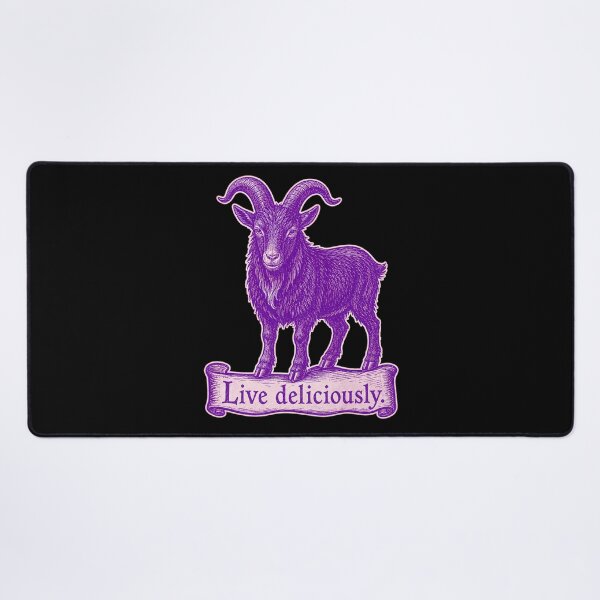 Item preview, Live Deliciously Vintage Black Goat Occult Folk Prints designed and sold by PinUpPizzazz.