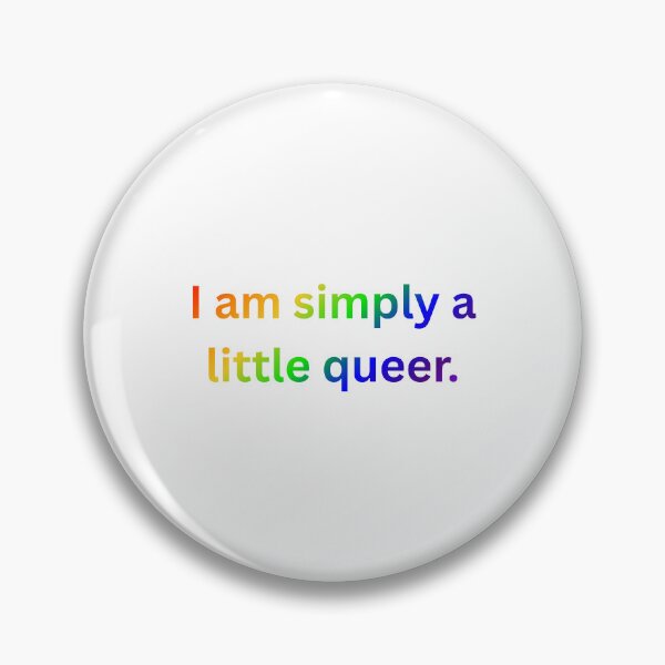 Item preview, I am simply a little queer. - Rainbow Text designed and sold by Prideful-Koala.