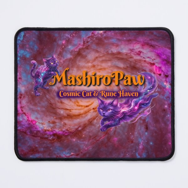 Item preview, MashiroPaw – Cosmic Cat & Rune Haven (Magic 75% Aura Background) designed and sold by MashiroPaw.