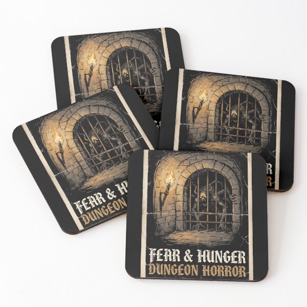 Item preview, Dungeon Horror Fear and Hunger Gothic Anime Gaming Shirt designed and sold by Senpaiwaves.