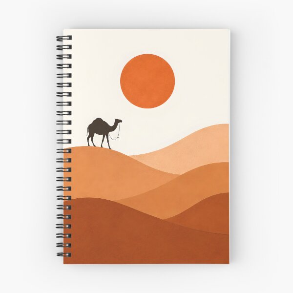 Item preview, Moroccan Desert Landscape | Camel in Sahara | Minimalist Mid-Century Wall Art designed and sold by MARO-X.