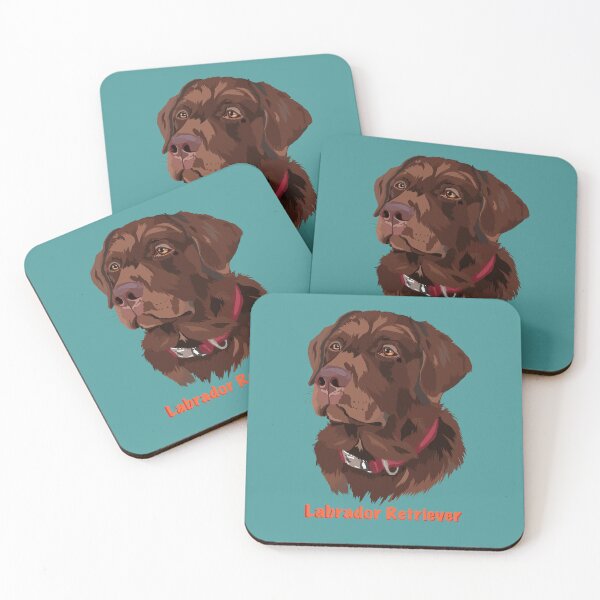 Item preview, Chocolate Labrador Retriever Modern Dog Art  designed and sold by BHDigitalArt.