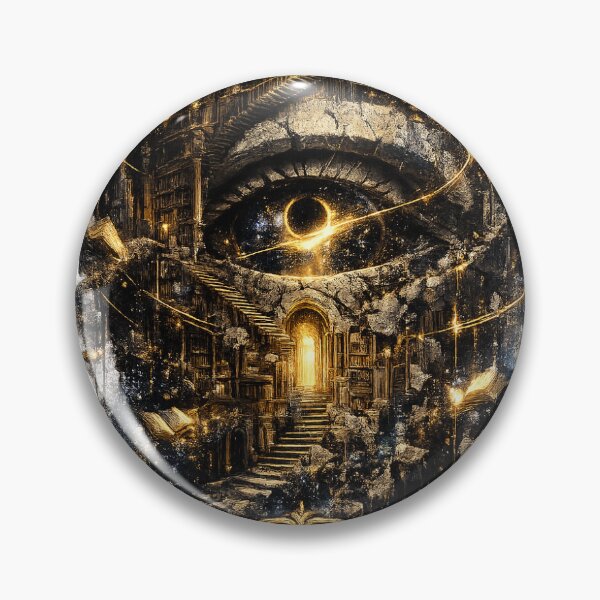 Item preview, The Library of Lost Dreams | Dark Fantasy Cosmic Library Graphic T-Shirt designed and sold by Norique_7.