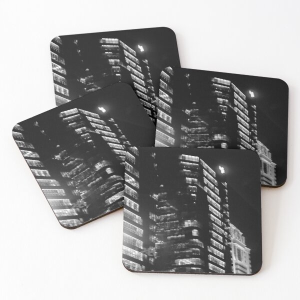 Item preview, Beijing City Lights at Night in Monochrome designed and sold by Empathetic-Psychopath.