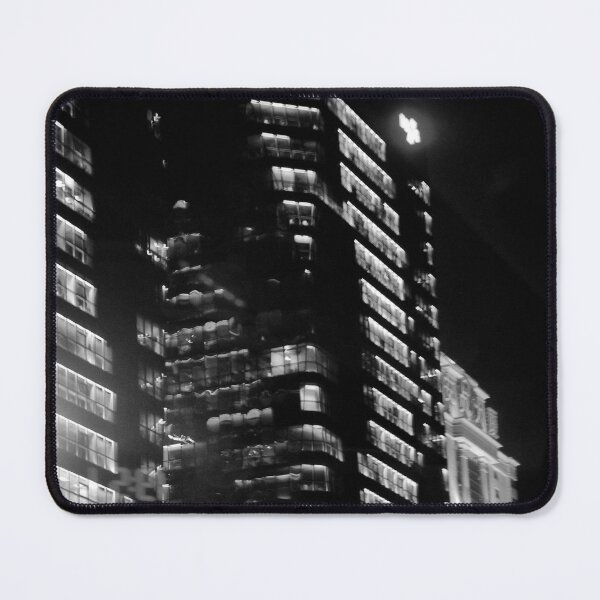 Item preview, Beijing City Lights at Night in Monochrome designed and sold by Empathetic-Psychopath.