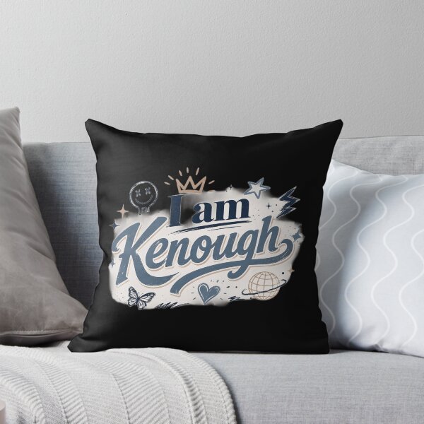 Item preview, I Am Kenough Minimal Retro Typography | Vintage Blue Self Love Quote designed and sold by Eddy048.