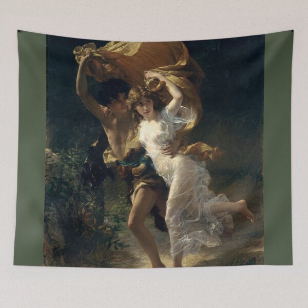 Item preview, The Storm (1880) by Pierre-Auguste Cot - Classical Oil Painting designed and sold by PureVintageLove.