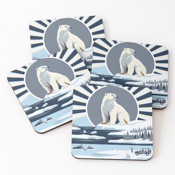 Item preview, Churchill Polar Bear - Flat Vector Wildlife Art designed and sold by ZUMERI.