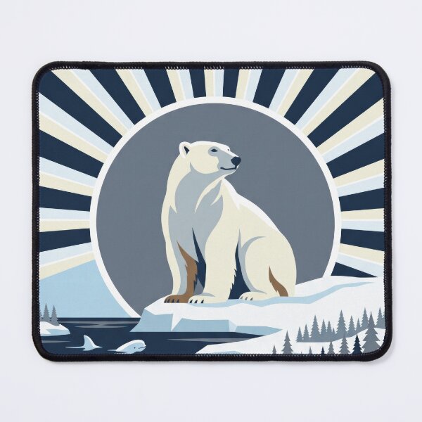 Item preview, Churchill Polar Bear - Flat Vector Wildlife Art designed and sold by ZUMERI.
