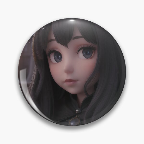 Item preview, Moonlit Gothic Anime Girl Portrait designed and sold by MoonGlyphSilence.