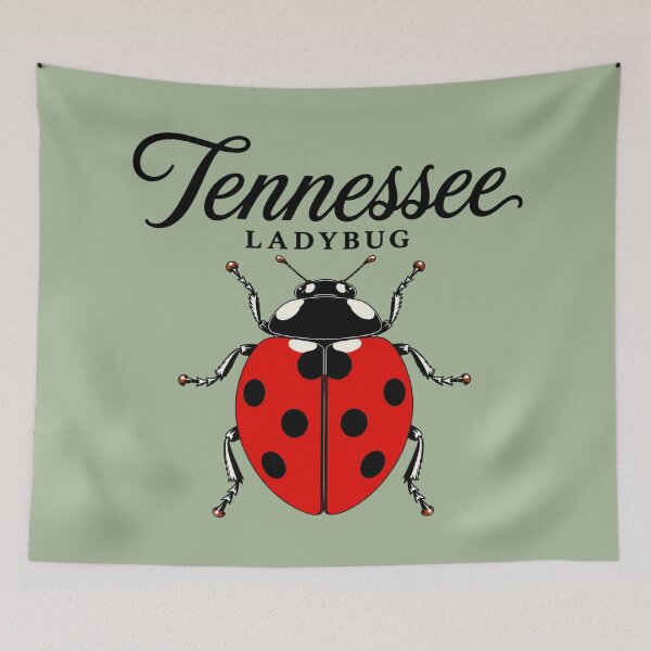 Item preview, Tennessee Ladybug State Insect Retro Poster designed and sold by The-Drip-Studio.