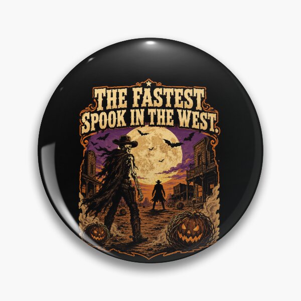 Item preview, Funny Fastest Spook In The West Skeleton Cowboy Halloween Art designed and sold by elderberry.