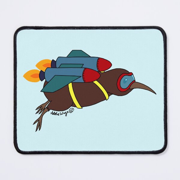 Item preview, Jet Pack Kiwi Bird - Incoming from New Zealand designed and sold by AdelieWings.