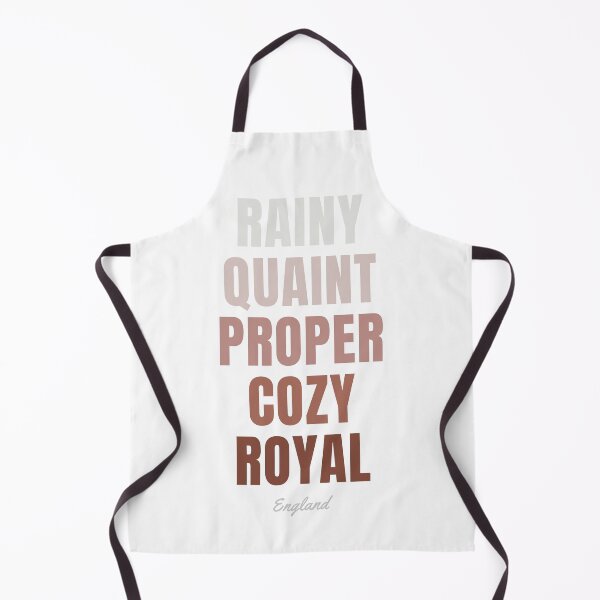 Item preview, England Typography, Rainy Quaint Proper Cozy Royal Wall Art designed and sold by MarkedArtPrints.