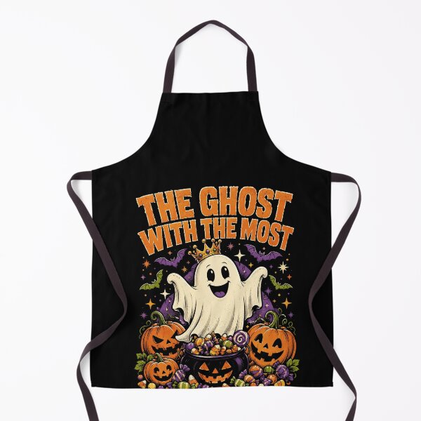 Item preview, Funny Crowned Halloween Ghost Pumpkin Candy Art designed and sold by elderberry.