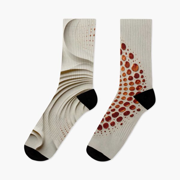Item preview, Elegant Swirls with Geometric Patterns in Copper and White  designed and sold by Vicky Brago-Mitchell®.