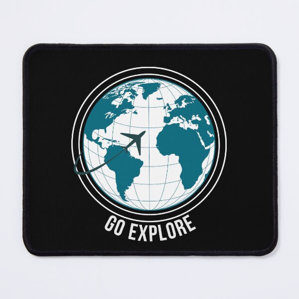 Item preview, Go Explore Travel Globe Airplane Adventure Design designed and sold by MadeByMira.