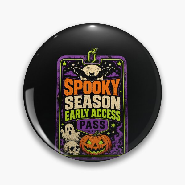 Item preview, Funny Spooky Season Early Access Pass Halloween Art designed and sold by elderberry.