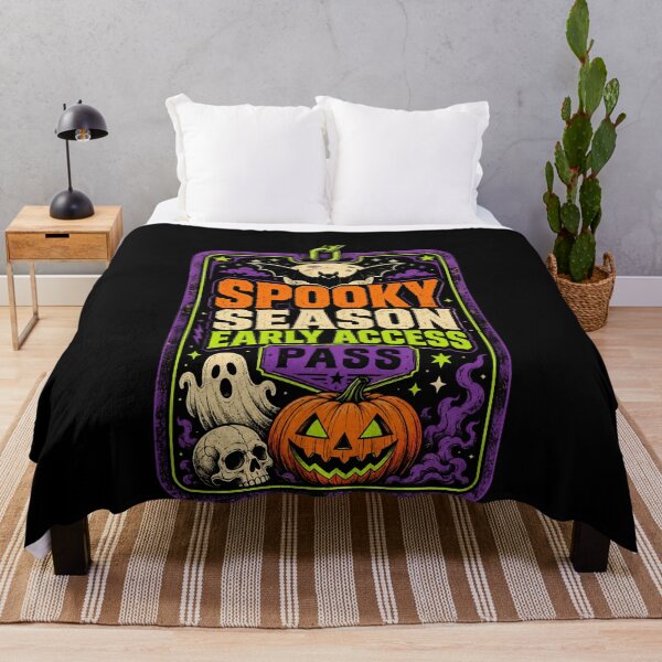 Item preview, Funny Spooky Season Early Access Pass Halloween Art designed and sold by elderberry.