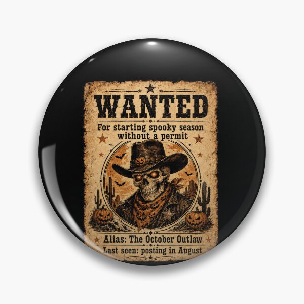 Artikelvorschau, Gesucht: Gruselsaison-Genehmigung, Halloween-Cowboy-Humor entworfen und verkauft von elderberry.
