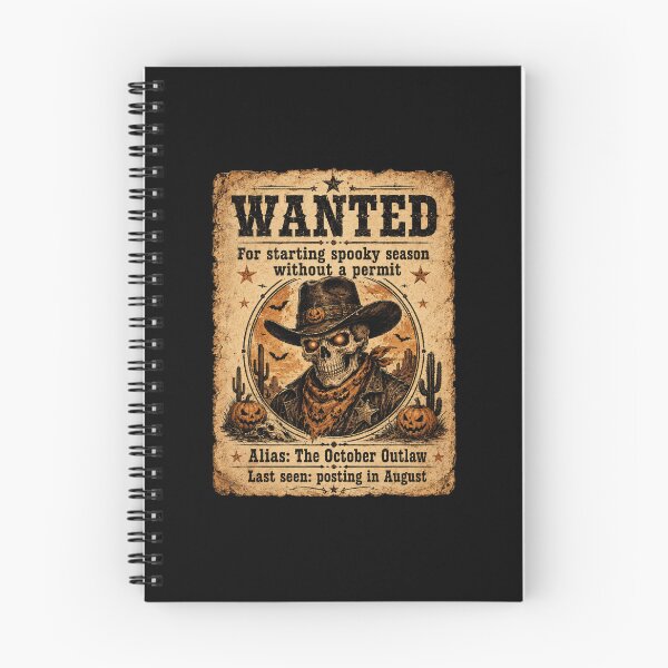 Item preview, Wanted Spooky Season Permit Halloween Cowboy Humor designed and sold by elderberry.
