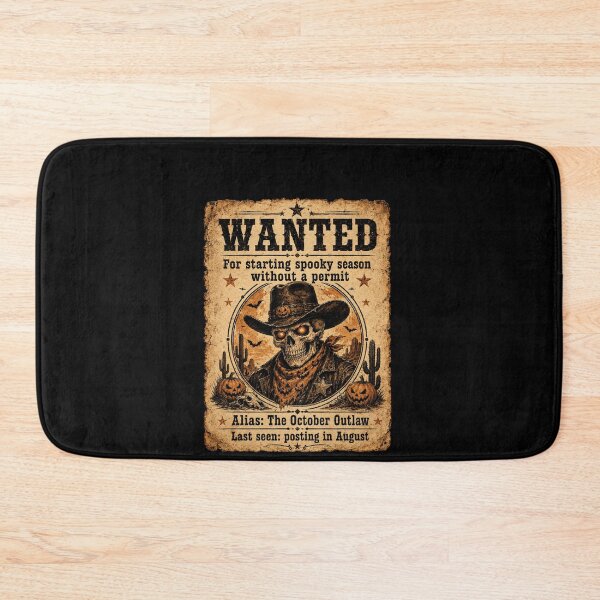 Item preview, Wanted Spooky Season Permit Halloween Cowboy Humor designed and sold by elderberry.