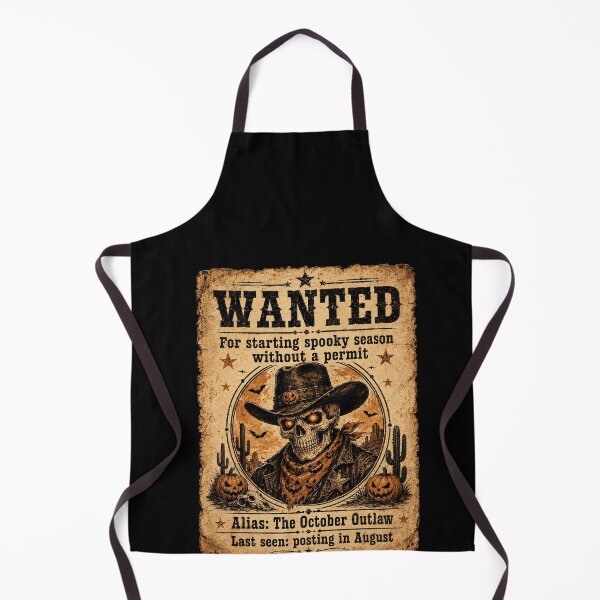 Item preview, Wanted Spooky Season Permit Halloween Cowboy Humor designed and sold by elderberry.