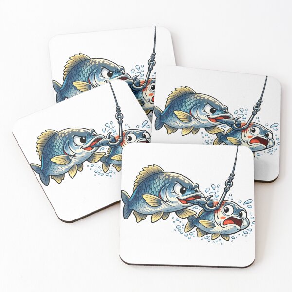 Item preview, Fish Rescue Mission – Cartoon Fish Saving a Friend designed and sold by AMIR PRO .