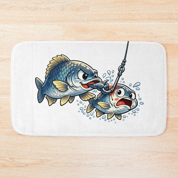 Item preview, Fish Rescue Mission – Cartoon Fish Saving a Friend designed and sold by AMIR PRO .