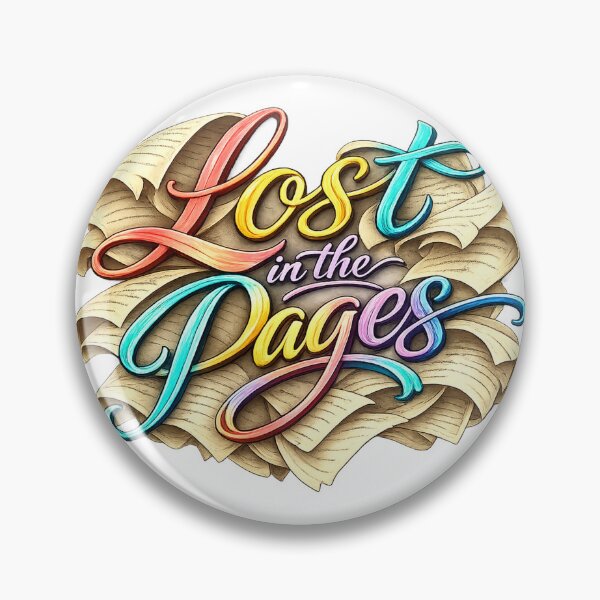 Item preview, Lost in the Pages Book Lover Colorful Reading Typography Art designed and sold by TM DESIGNS AND MORE.