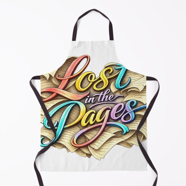 Item preview, Lost in the Pages Book Lover Colorful Reading Typography Art designed and sold by TM DESIGNS AND MORE.