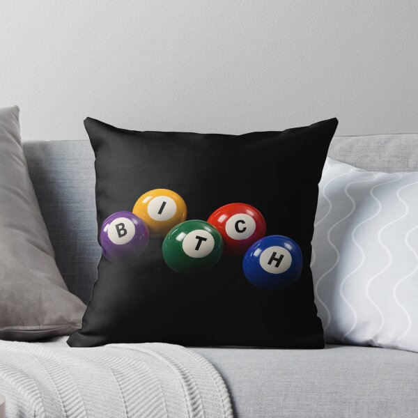 Item preview, BITCH 3D Billiard Balls | Retro Pool Typography Graphic designed and sold by rubbytipsy.