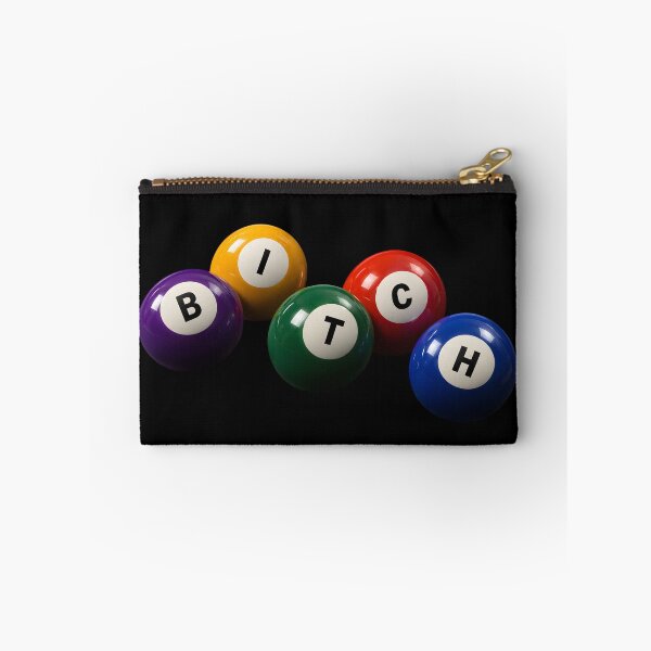 Item preview, BITCH 3D Billiard Balls | Retro Pool Typography Graphic designed and sold by rubbytipsy.