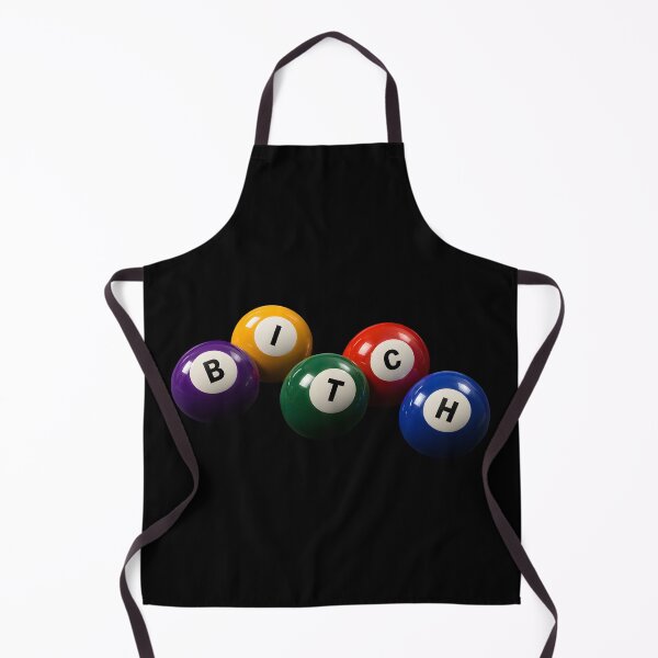 Item preview, BITCH 3D Billiard Balls | Retro Pool Typography Graphic designed and sold by rubbytipsy.