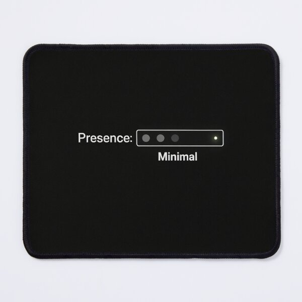 Item preview, Presence Minimal – Retro Online Status Humor designed and sold by Mad Factory Designs.