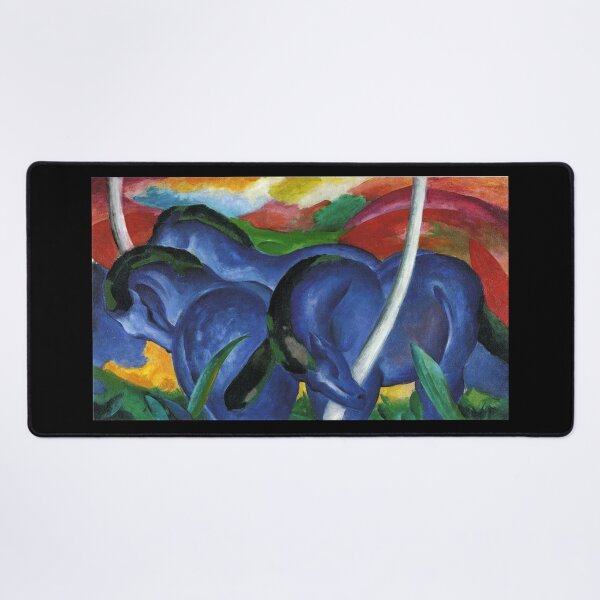 Item preview, The Large Blue Horses by Franz Marc - Expressionist Art designed and sold by PureVintageLove.