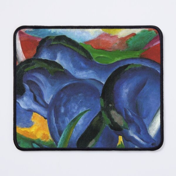 Artikelvorschau, Die großen blauen Pferde von Franz Marc - Expressionistische Kunst entworfen und verkauft von PureVintageLove.