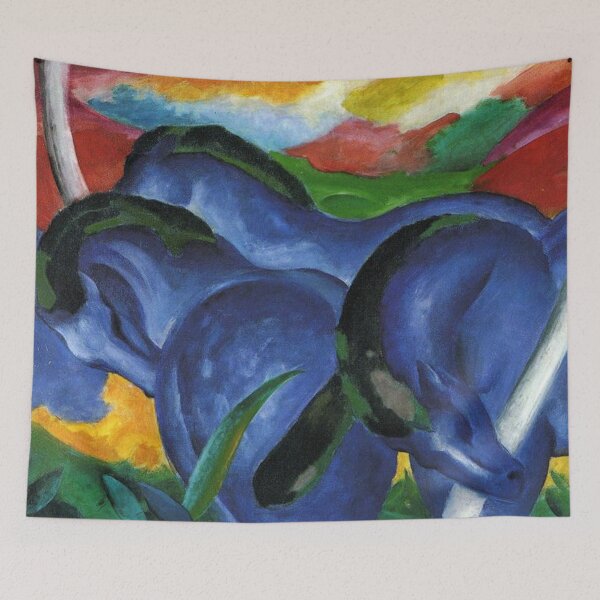 Item preview, The Large Blue Horses by Franz Marc - Expressionist Art designed and sold by PureVintageLove.